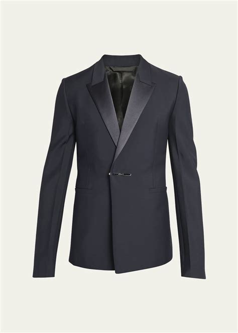 givenchy ready to wear men|Givenchy metal clip blazer men.